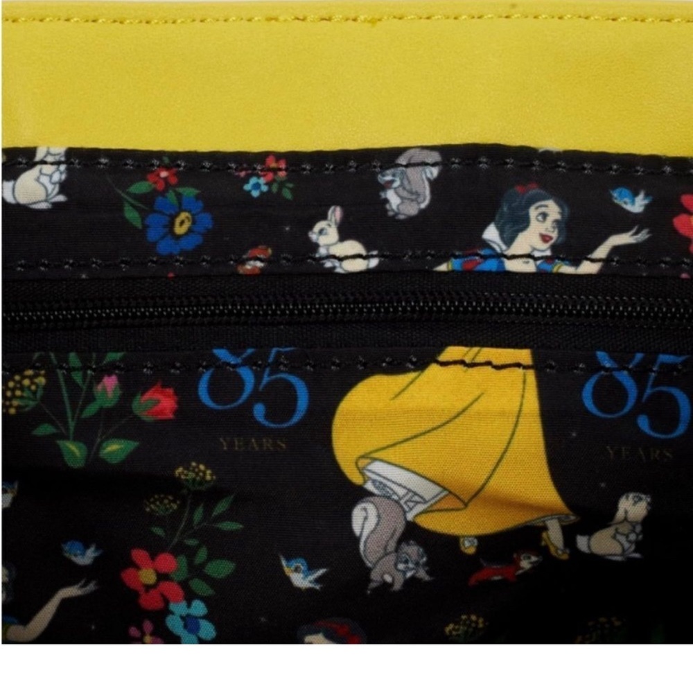 New with tags and bag. Loungefly Disney Snow White Cosplay Bow Handbag - Picture 4 of 7